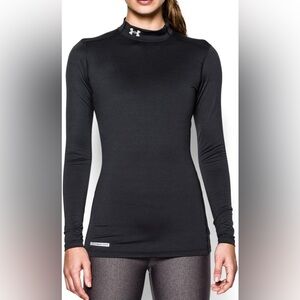Under Armour Womens ColdGear Authentics Compression Mock Neck Size Medium